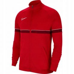 Męska Kurtka Dresowa Academy 21 DriFIT. Czerwone kurtki męskie Nike, m, bez wzorów, z dresówki, sportowe, bez ramiączek, bez kaptura. Za 102.99 zł.