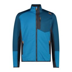 Bluza męska turystyczna CMP 33G6567. Niebieskie bluzy nierozpinane męskie CMP, m, bez wzorów, sportowe, bez ramiączek, bez kaptura. W wyprzedaży za 258.99 zł.