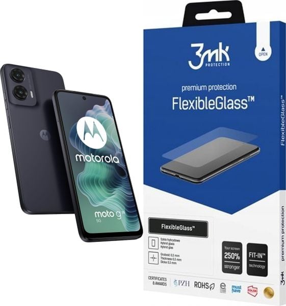 Smartfon Motorola Moto G35 5G 8/256GB Czarny (S77214439) + FlexibleGlass. Czarne smartfony Motorola. Za 584.00 zł.