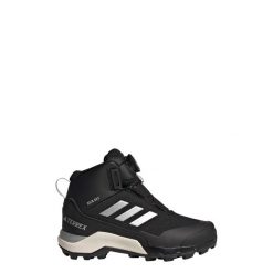 Buty Terrex Winter Mid BOA RAIN.RDY Hiking. Czarne buty trekkingowe męskie ADIDAS, na zimę, bez wzorów, z materiału, sportowe, bez obcasa, bez zapięcia. Za 529.00 zł.