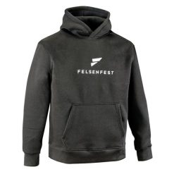 Bluza rozgrzewkowa Slopers. Czarne bluzy nierozpinane męskie FELSENFEST, bez wzorów, z bawełny, sportowe, bez ramiączek, bez kaptura. Za 289.99 zł.