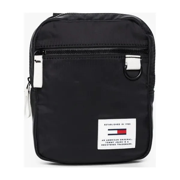 Tommy Hilfiger Torba Tjm Urban Tech Reporter , czarny, rozmiar ONE SIZE. Czarne torby męskie na ramię Tommy Hilfiger, z aplikacjami, z gumy, na ramię, duże, zdobione. W wyprzedaży za 219.99 zł.