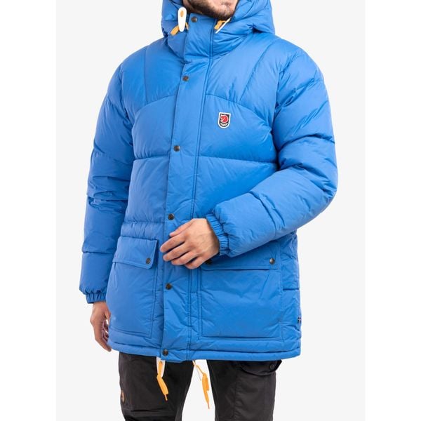 Kurtka puchowa męska Fjallraven Expedition Down Jacket. Niebieskie kurtki męskie Fjällräven, m, bez wzorów, z puchu, sportowe, bez ramiączek, bez kaptura. Za 2,750.99 zł.