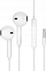Słuchawki Jellico JELLICO słuchawki przewodowe EP2A JACK 3.5MM z mikrofonem 1.2M Biały. Białe słuchawki douszne Jellico. Za 15.23 zł.