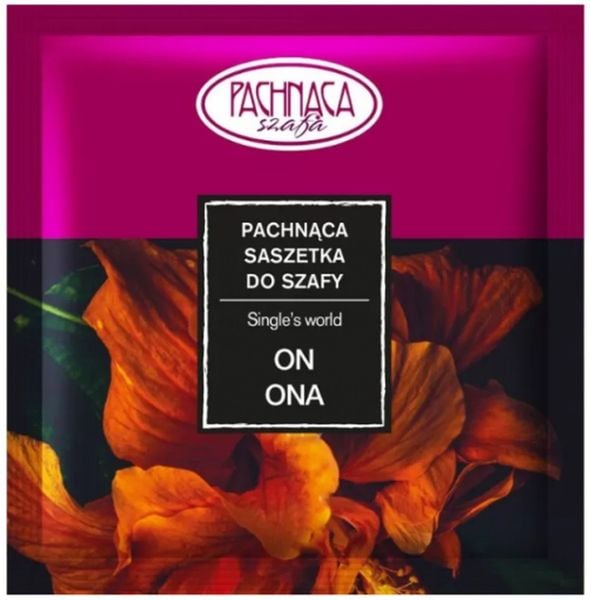 Pachnąca Szafa Saszetka do szafy On Ona 5g. Saszetki męskie PACHNĄCA SZAFA, bez wzorów, małe. Za 7.13 zł.