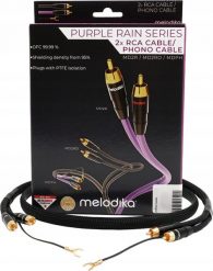 Gramofon Melodika Melodika MDPHD15 Purple Rain Black Edition Kabel 2xRCA PHONO do gramofonu z żyłą uziemiającą - 1,5m. Czarne gramofony Melodika. Za 499.00 zł.
