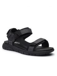 Timberland Sandały Windham Trail Sandal TB0A1V30015 Czarny. Czarne sandały męskie Timberland, ze skóry, bez zapięcia. Za 369.99 zł.