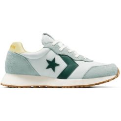 Buty sportowe Converse Omega Trainer. Niebieskie buty zimowe męskie Converse, bez wzorów, z zamszu, sportowe, bez obcasa, bez zapięcia. Za 385.07 zł.