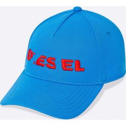 Diesel - Czapka. Niebieskie czapki męskie Diesel, z poliesteru. W wyprzedaży za 129.90 zł.