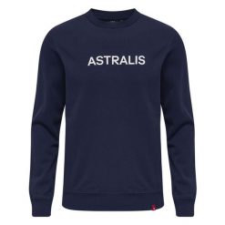 Bluza Hummel Astralis. Niebieskie bluzy nierozpinane męskie HUMMEL, bez wzorów, sportowe, bez ramiączek, bez kaptura. Za 203.50 zł.