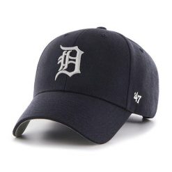 Brand `47 czapka z daszkiem Detroit Tigers Navy B-MVP09WBV-NYJ granatowy OSFM. Niebieskie czapki męskie 47 Brand, bez wzorów. Za 139.00 zł.