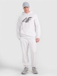 4F Spodnie dresowe joggery męskie - szare 3XL. Szare spodnie dresowe męskie 4f, bez wzorów, z bawełny. Za 149.99 zł.
