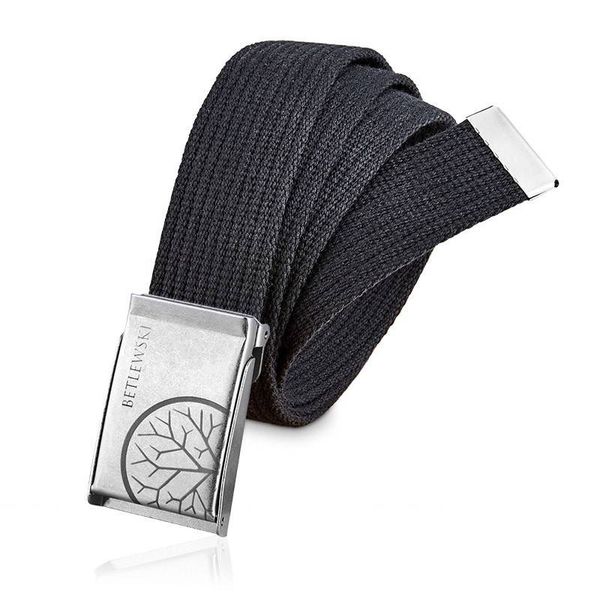 Pasek parciany BETLEWSKI PRCB-01_SR-3 M c. szary. Szare paski męskie Betlewski, bez wzorów, z materiału. Za 44.99 zł.