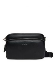 Calvin Klein Saszetka Raised Camera Bag LV04D3159G Czarny. Czarne saszetki męskie Calvin Klein, bez wzorów, ze skóry. Za 299.99 zł.