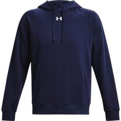 Bluza sportowa męska Under Armour Rival Fleece. Białe bluzy z kapturem męskie Under Armour, m, bez wzorów, z kapturem. Za 294.50 zł.