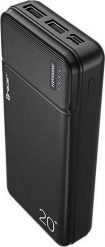 Powerbank Tracer TRACER 20000 mAh 2A czarny. Czarne powerbanki TRACER. Za 90.16 zł.