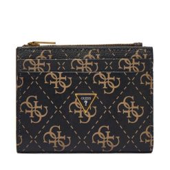 Portfel Guess. Brązowe portfele męskie Guess, z aplikacjami. Za 269.99 zł.