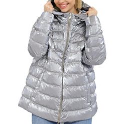 Kurtka GEOX W MYLUSE Szary. Szare kurtki męskie Geox, m, bez wzorów, z tkaniny, bez ramiączek, bez kaptura. Za 722.99 zł.