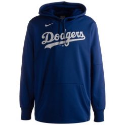 Bluza z kapturem Nike Los Angeles Dodgers. Białe bluzy z kapturem męskie Nike, bez wzorów, z kapturem. Za 336.99 zł.