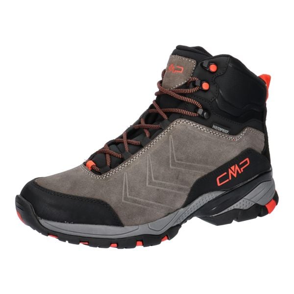 Buty trekkingowe męskie CMP Melnick Mid Wp Waterproof. Brązowe buty trekkingowe męskie CMP, bez wzorów, z materiału, sportowe, za kostkę, bez obcasa, bez zapięcia. Za 518.00 zł.