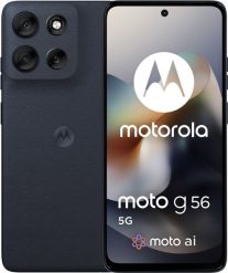 Smartfon Motorola Moto G56 5G 8/256GB Czarny (PB7Y0043SE). Czarne smartfony Motorola. Za 977.24 zł.