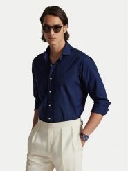 Polo Ralph Lauren Koszula 710P01396003 Granatowy Custom Fit. Niebieskie koszule męskie Polo Ralph Lauren, m, bez wzorów, z bawełny, bez kołnierzyka, bez ramiączek. Za 779.99 zł.