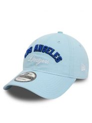 New Era Czapka z daszkiem Mlb Wordmark 920 La Dodgers 60503494 Niebieski. Niebieskie czapki męskie New Era, bez wzorów, z materiału. Za 119.99 zł.