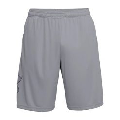 Spodenki fitness męskie Under Armour Tech Graphic 035. Szare buty treningowe męskie Under Armour, bez wzorów, sportowe. Za 69.99 zł.