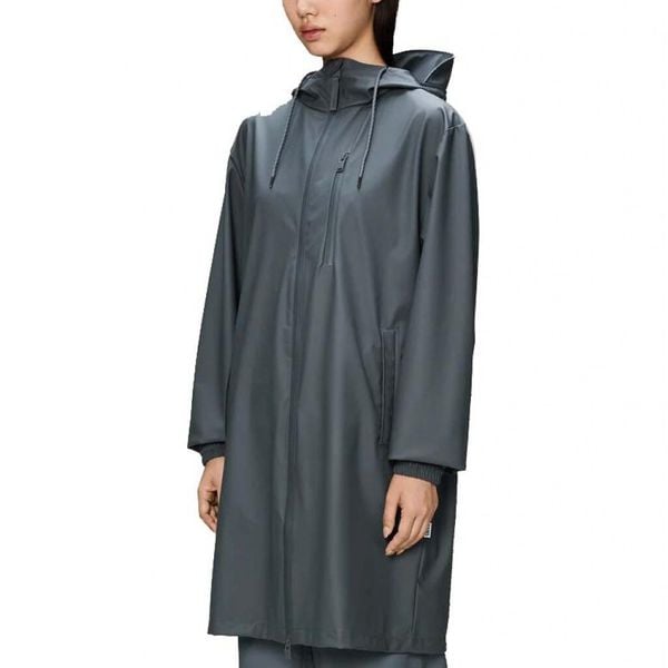 Kurtka RAINS LONG STROM BREAKER W3 Niebieski. Niebieskie kurtki męskie Rains, m, bez wzorów, z syntetyku, bez ramiączek, bez kaptura. Za 527.88 zł.