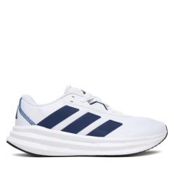 Buty do biegania adidas. Białe buty do biegania męskie ADIDAS, bez wzorów, bez zapięcia, do biegania. Za 239.99 zł.
