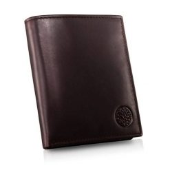 Portfel skórzany BETLEWSKI BPM-NVTC-307 brązowy. Brązowe portfele męskie Betlewski, bez wzorów, ze skóry. Za 129.99 zł.