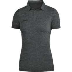 Polo Jako Premium Basics. Brązowe koszulki polo męskie Jako, bez wzorów, sportowe, bez kołnierzyka, bez ramiączek. Za 262.50 zł.