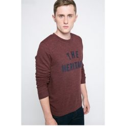 Selected - Bluza. Brązowe bluzy nierozpinane męskie Selected, m, z aplikacjami, z bawełny, bez ramiączek, bez kaptura. W wyprzedaży za 69.90 zł.