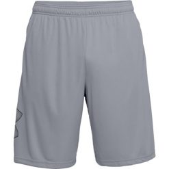Spodnie sportowe męskie Under Armour Tech Graphic Short. Czarne szorty sportowe męskie Under Armour, bez wzorów, sportowe. Za 186.50 zł.