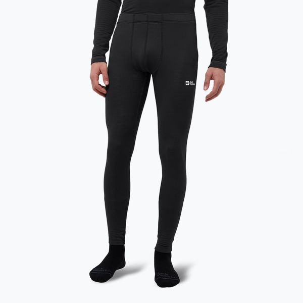 Spodnie termoaktywne męskie Jack Wolfskin Infinite Warm. Czarne bielizna termoaktywna męska Jack Wolfskin, m, bez wzorów, bez ramiączek, narciarskie. Za 209.99 zł.