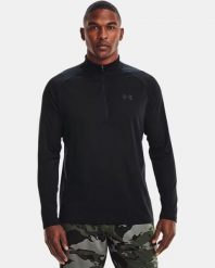 Bluza treningowa męska Under Armour Tech 2.0 1/2 ZIP (1328495-001). Czarne bluzy nierozpinane męskie Under Armour, m, bez wzorów, sportowe, bez ramiączek, bez kaptura. Za 209.00 zł.