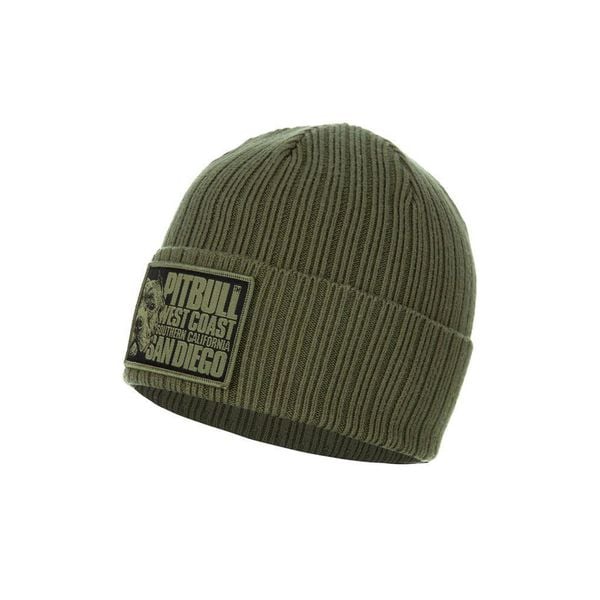 Czapka męska Pitbull zimowa Silvas Blood Dog. Brązowe czapki męskie PITBULL, na jesień, bez wzorów. Za 59.00 zł.