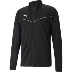 Bluza męska Puma teamRISE Training Poly Jacket czarna. Białe bluzy nierozpinane męskie Puma, l, bez wzorów, sportowe, bez ramiączek, bez kaptura. Za 200.17 zł.