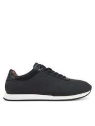 Calvin Klein Sneakersy Low Prof Runn Laceup Rubb Lth HM0HM01707 Czarny. Czarne buty sportowe na co dzień męskie Calvin Klein, m, bez wzorów, z nubiku, bez ramiączek, bez kaptura. Za 319.99 zł.