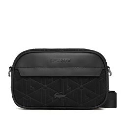 Saszetka Lacoste. Czarne saszetki męskie Lacoste, bez wzorów, młodzieżowe, małe. Za 549.99 zł.