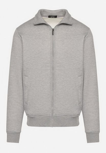 Szara Bluza Rozpinana z Bawełną Anorrive. Szare bluzy rozpinane męskie Born2be, l, bez wzorów, z bawełny, bez ramiączek, bez kaptura. Za 89.99 zł.