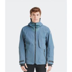 Kurtka przeciwdeszczowa z kapturem Horse Pilot Element. Niebieskie kurtki męskie HORSE PILOT, bez wzorów, sportowe, bez ramiączek, z kapturem. Za 1,583.60 zł.
