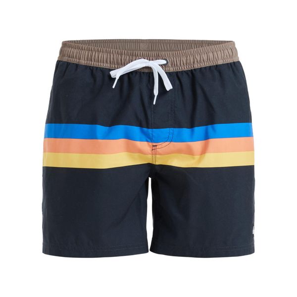 Szorty kąpielowe dla Mężczyzn EVERYDAY STRAIGHT 15" Czarny. Brązowe kąpielówki męskie Quiksilver, bez wzorów, z materiału, sportowe. Za 199.99 zł.