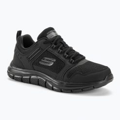 Buty męskie SKECHERS Track Knockhill. Czarne buty sportowe na co dzień męskie Skechers, m, bez wzorów, bez ramiączek, bez kaptura. Za 219.99 zł.