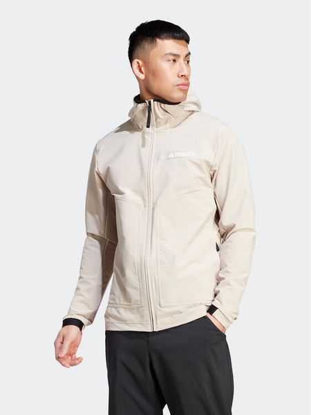 Adidas Kurtka outdoor Terrex Multi HZ4423 Beżowy Slim Fit. Brązowe kurtki outdoor męskie ADIDAS, m, bez wzorów, z syntetyku, bez kaptura, outdoorowe. Za 379.99 zł.