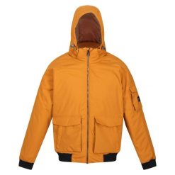 Kurtka wodoodporna Regatta Faizan. Brązowe kurtki męskie Regatta, bez wzorów, eleganckie, bez ramiączek, bez kaptura. Za 499.99 zł.