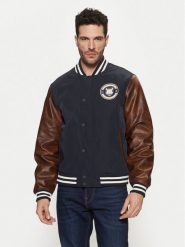 Guess Kurtka bomber M5RL19 WGU82 Kolorowy Regular Fit. Niebieskie kurtki męskie Guess, m, z aplikacjami, z syntetyku, bez ramiączek, bez kaptura. Za 529.99 zł.