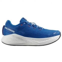Buty do biegania męskie Salomon Aero Glide 3. Niebieskie buty do biegania męskie Salomon, bez wzorów, z materiału, bez zapięcia, do biegania. Za 753.00 zł.
