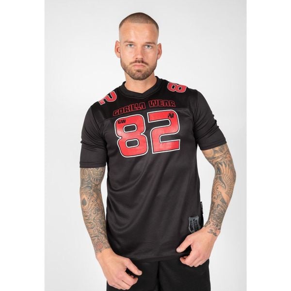 Koszulka fitness męska Gorilla Wear Fresno T-shirt. Czarne t-shirty sportowe męskie GORILLA WEAR, m, bez wzorów, sportowe, bez ramiączek. Za 200.50 zł.