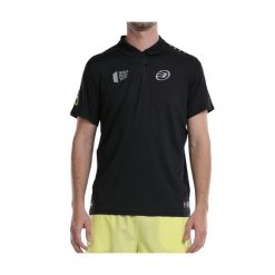 Koszulka Polo z krótkim rękawem Męska Bullpadel Liceo Czarny. Czarne koszulki polo męskie bullpadel, m, bez wzorów, sportowe, bez kołnierzyka, bez ramiączek. W wyprzedaży za 173.85 zł.